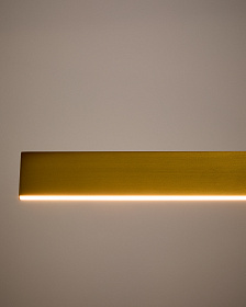 Подвесной светильник Boadella из алюминия с золотой отделкой