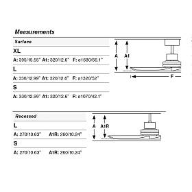 Вентилятор LANTAU L DC белый/сосна