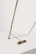 Торшер Linea D Walnut-Gold