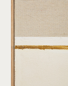 Salin Абстрактная картина с горизонтальной льняной полосой 80 х 100 см