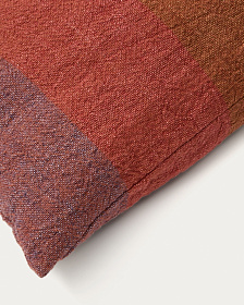 Чехол для подушки Taris из льна в красную полоску 50 x 50 см