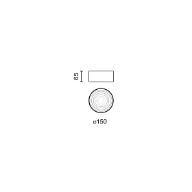 TEK Потолочный светильник 10W белый 40є 3000K CRI90 TRIAC