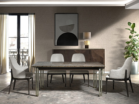  Обеденный стол Bond мраморная столешница 200x100x76 cm 