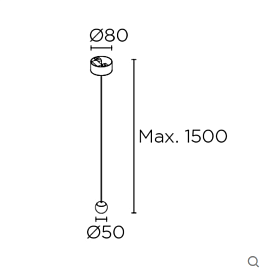 Подвесной светильник Punto Single Surface 00-A013-05-05