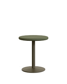 Уличный стол Esilda зеленый из цемента и стали со столешницей Ø70 см