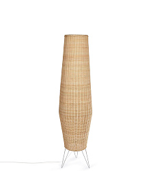 Kamaria большая настольная лампа из ротанга с натуральной отделкой
