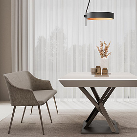 Скамейка со спинкой  Kedua Dual fabric  200