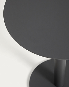 Уличный столик Asinara из графитового алюминия, диаметр 40 см
