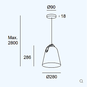 Подвесной светильник Napa Big 00-7993-05-DN