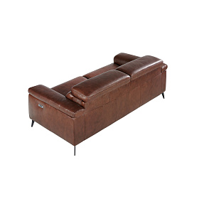 Диван 3-х местный 5319-3P-M1595 /6117 с реклайнером коричневый