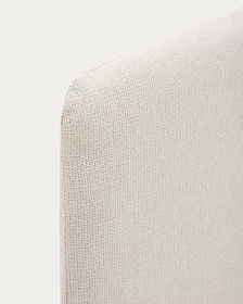 Изголовье Valma из жемчужного шенилла со съемным чехлом для кровати 180 x 200 см