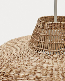 Плафон Rupia из натурального волокна с натуральной и черной отделкой, 55 см