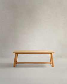 Стол Idun из шпона и массива дуба с натуральной отделкой 200x100см