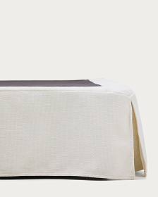 Основание кровати Jaira со съемным чехлом из белого шенилла для матраса 90 х 200 см