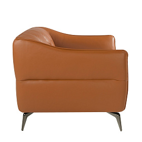 Кресло 5098/KF150-1P с кожаной обивкой капитоне