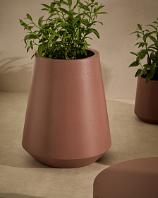 Кашпо Calun керамика темно-коричневого цвета Ø 50 см