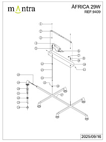 9409 Люстра подвесная AFRICA