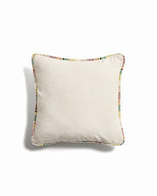 Чехол для подушки Enari из хлопка с разноцветной окантовкой, 50 x 50 см.