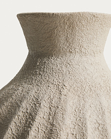 Ваза Arquena из папье-маше бежевого цвета, 67 см