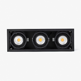 Встраиваемый светильник Colin-3 черный LED 72-108W 2700K 20°