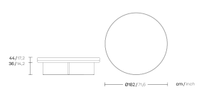 Пуф Cala Ø180 KS2701000 алюминий