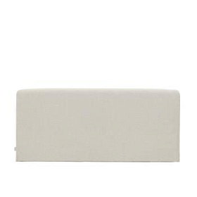 Изголовье Valma из жемчужного шенилла со съемным чехлом для кровати 160 x 200 см