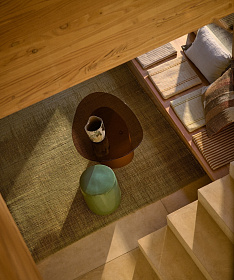 Коричневая керамическая ваза Dirva, 23 см