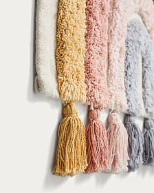 Настенный гобелен Tadea 100% хлопок разноцветная радуга 60 x 52 см