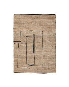 Ковер Velira из джута с графическим рисунком 160 x 230 см
