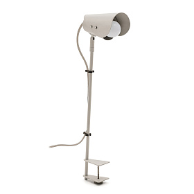 Настольная лампа Jula с зажимом из серого металла