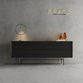 Сервант Grace SCALE с 2 дверцами и 2 ящиками 200 см