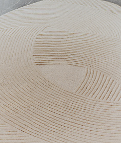 Белый шерстяной ковер Domm 160 x 230 см