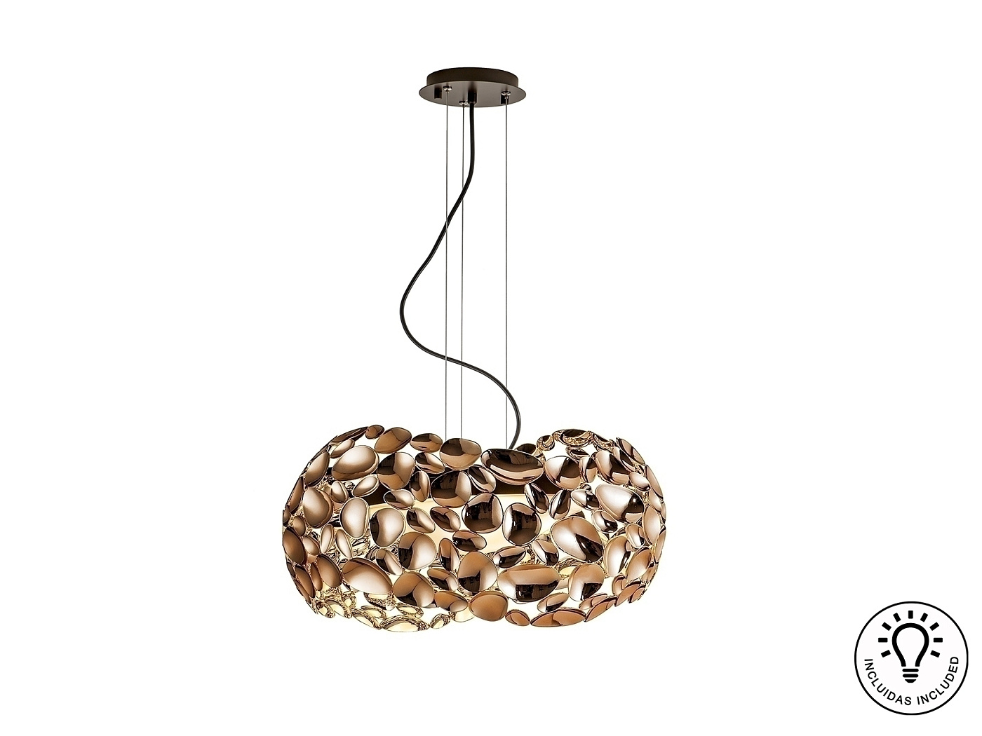 Подвесной светильник Narisa Ø47 5L розовое золото