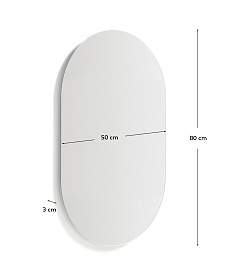 Овальное зеркало для ванной Donia 80 x 50 см