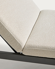 Шезлонг Kionia из алюминия цвета графит