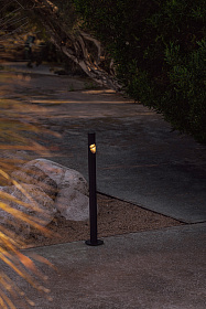 Черный проблесковый маячок Bezel LED 8W 2700K