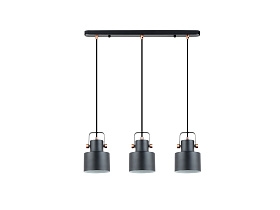 Erika Линейный подвес 3L черный-медный