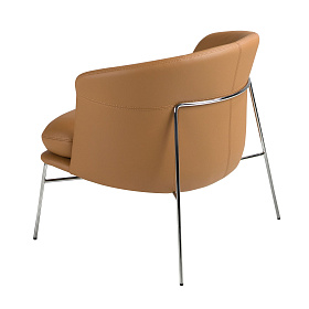 Кресло 5192 из коричневой экокожи