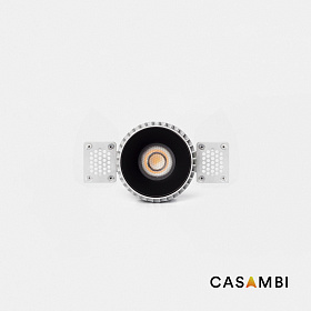Tulipa Черный встраиваемый даунлайт без рамки 7W 36° 2700K CRI90 Casambi