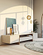 Тумба под ТВ RHAPSODY 1 White/Gold Stainless