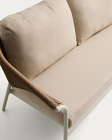 Комплект садовой мебели Zuara алюминия цвета экрю и коричневой веревки