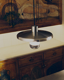 Пoдвесной светильник Nuvira из светло-серого металла