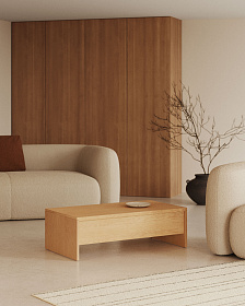 Abilen Подъемный журнальный столик из дуба 110 x 60 см FSC 100%