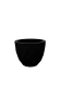 Кашпо Vases Nano матовое черное Ø18x15
