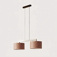 Подвесной светильник Rems 2L светло-коричневая кожа