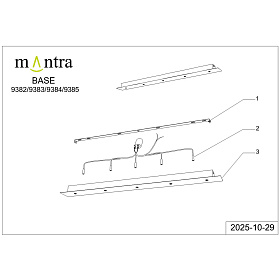 9384+9229 (5L) Подвесная люстра MANTRA ARRECIFE