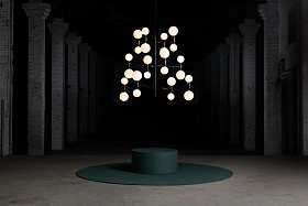 Подвестная Люстра ABALLS CHANDELIER 12 черная