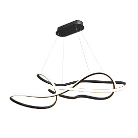 Evania Люстра большая черный матовый