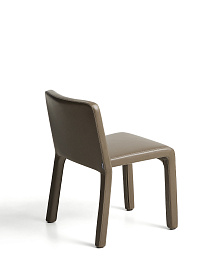 Стул Loria в обивке из коричневой экокожи