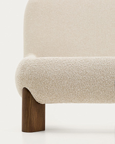 Кровать Odina из букле цвета экрю со съемным чехлом 180 x 200 см